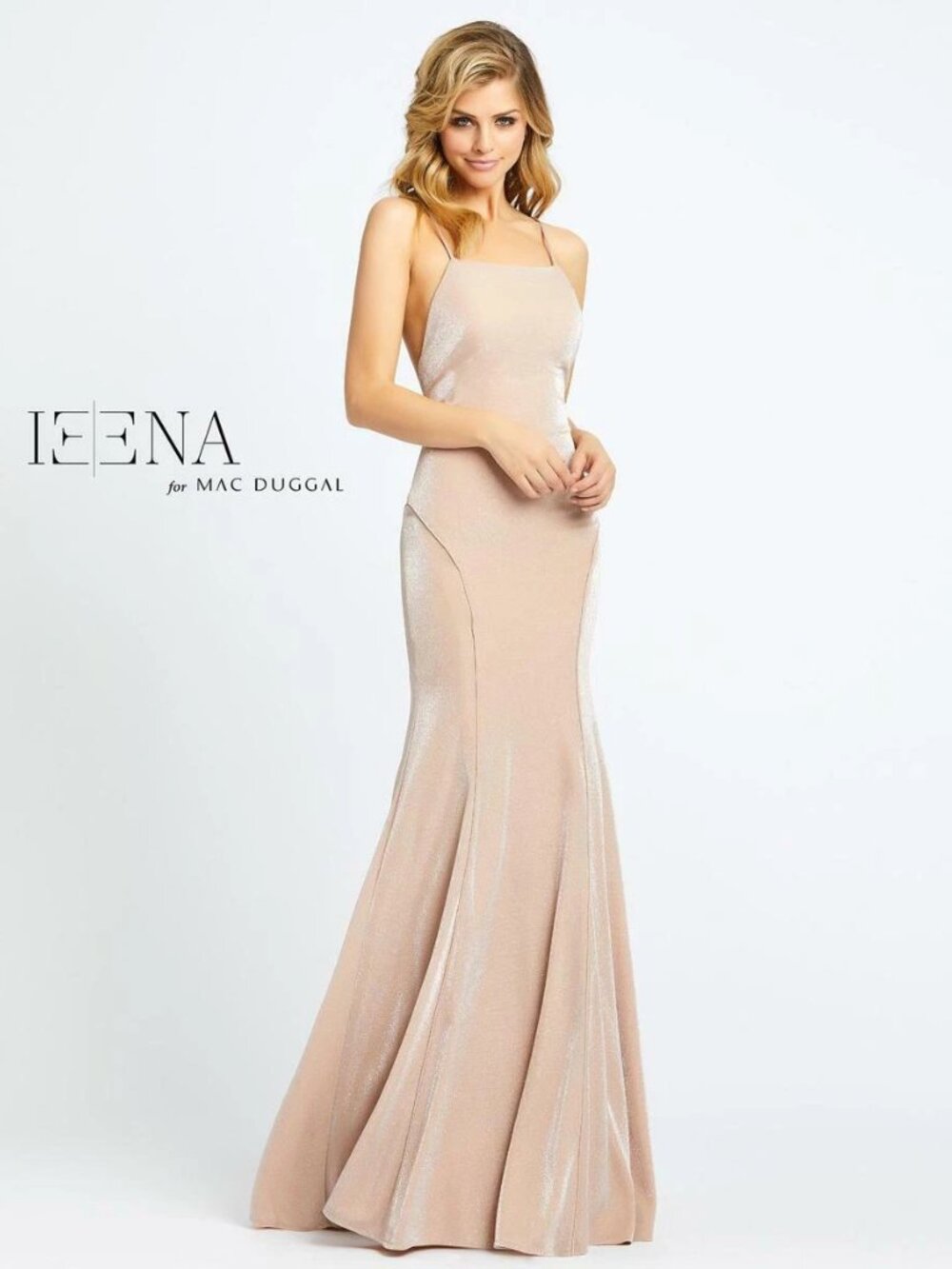 Ieena for Mac Duggal Rose Quartz Jersey Gown - Style 26079 - Size 6 - NWT